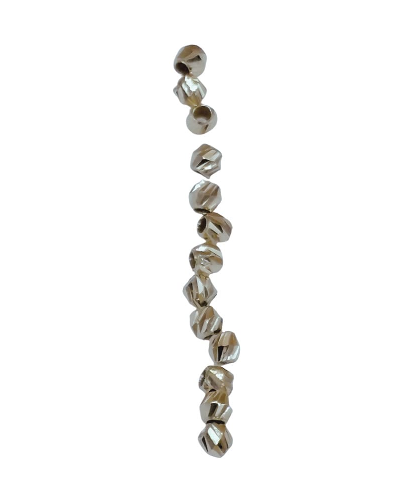 Balines diamantados en oro de 18 kilates