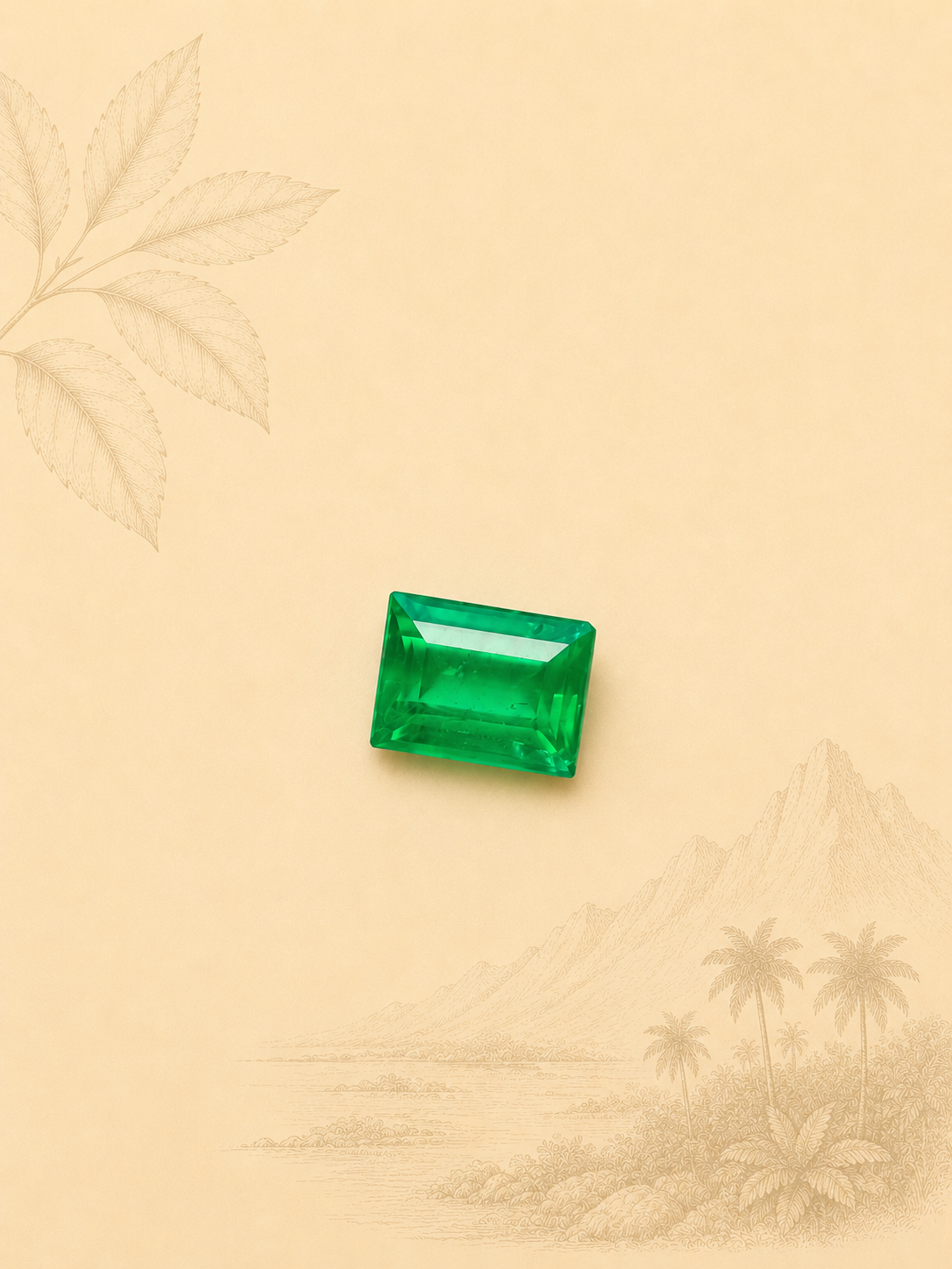 Esmeralda Natural colombiana 0,50  ct – Origen Muzo