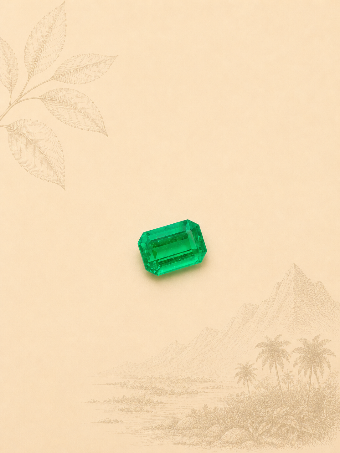 Esmeralda Natural colombiana 0,33  ct – Origen Muzo