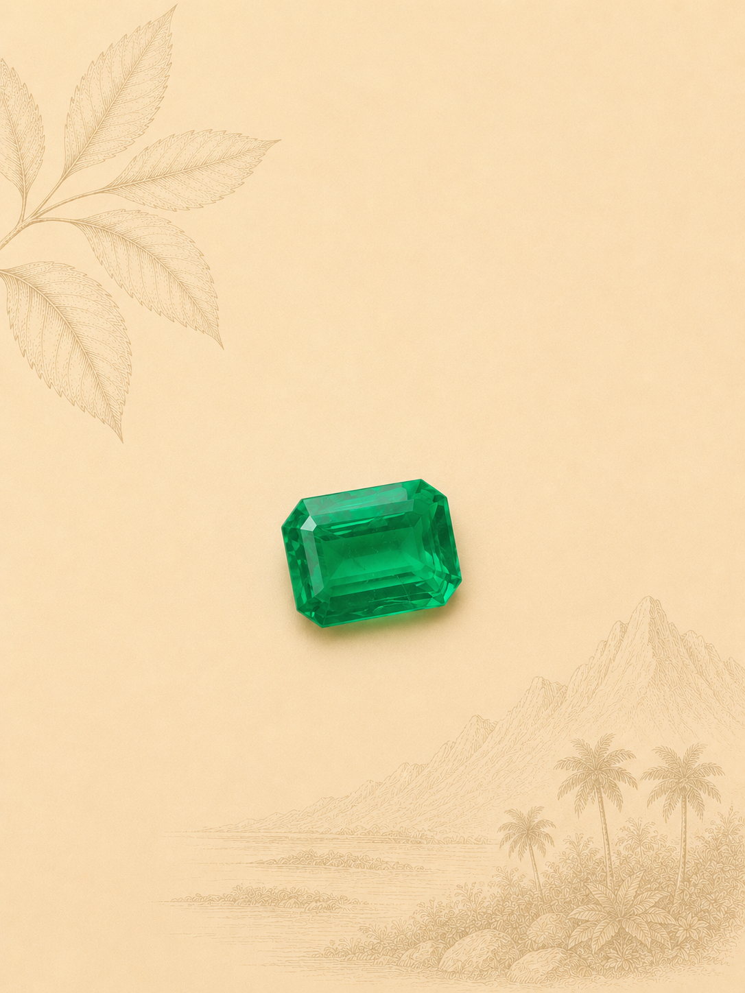 Esmeralda Natural colombiana 0,36  ct – Origen Muzo
