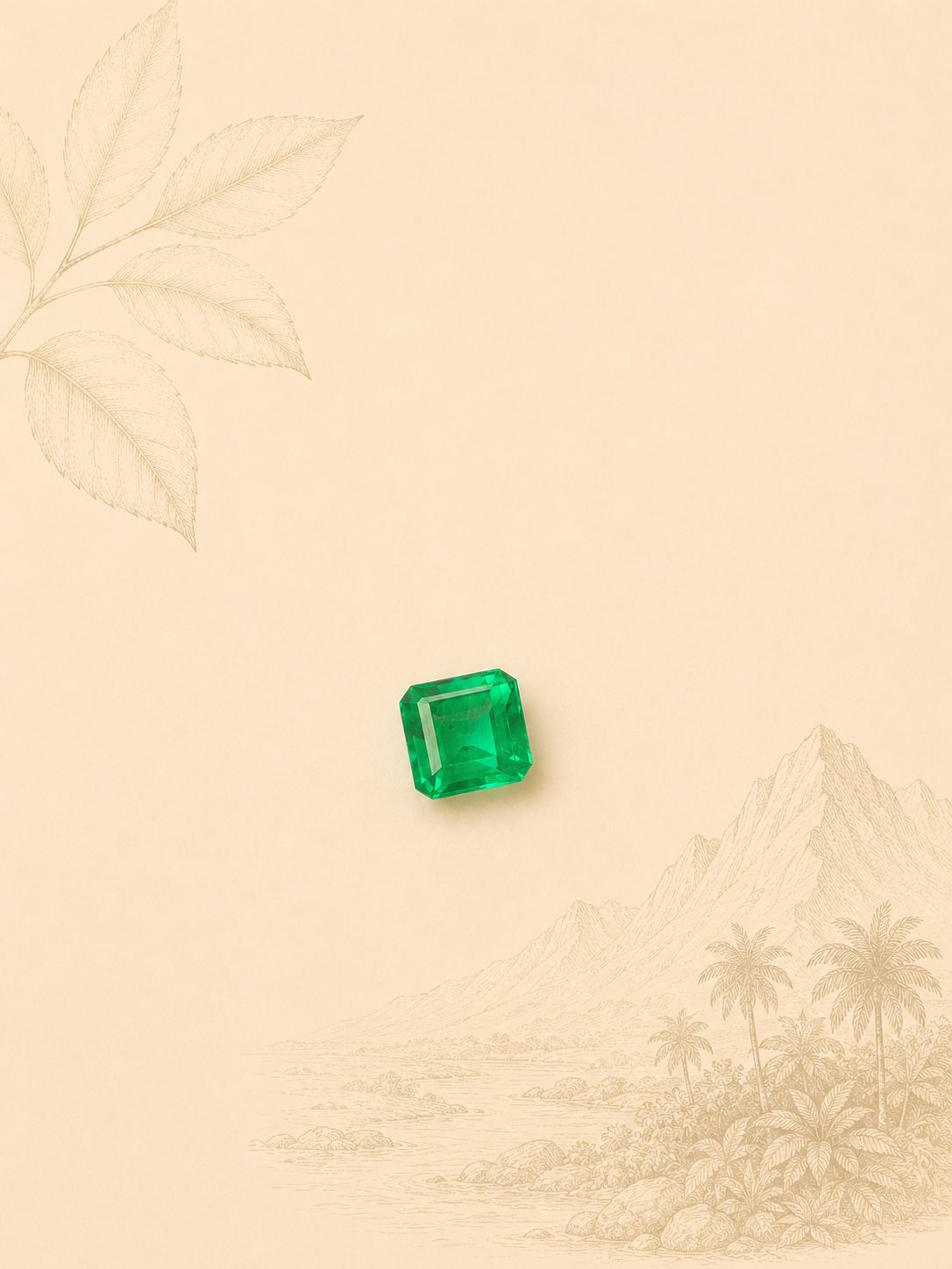 Esmeralda Natural colombiana 0,28 ct – Origen Muzo