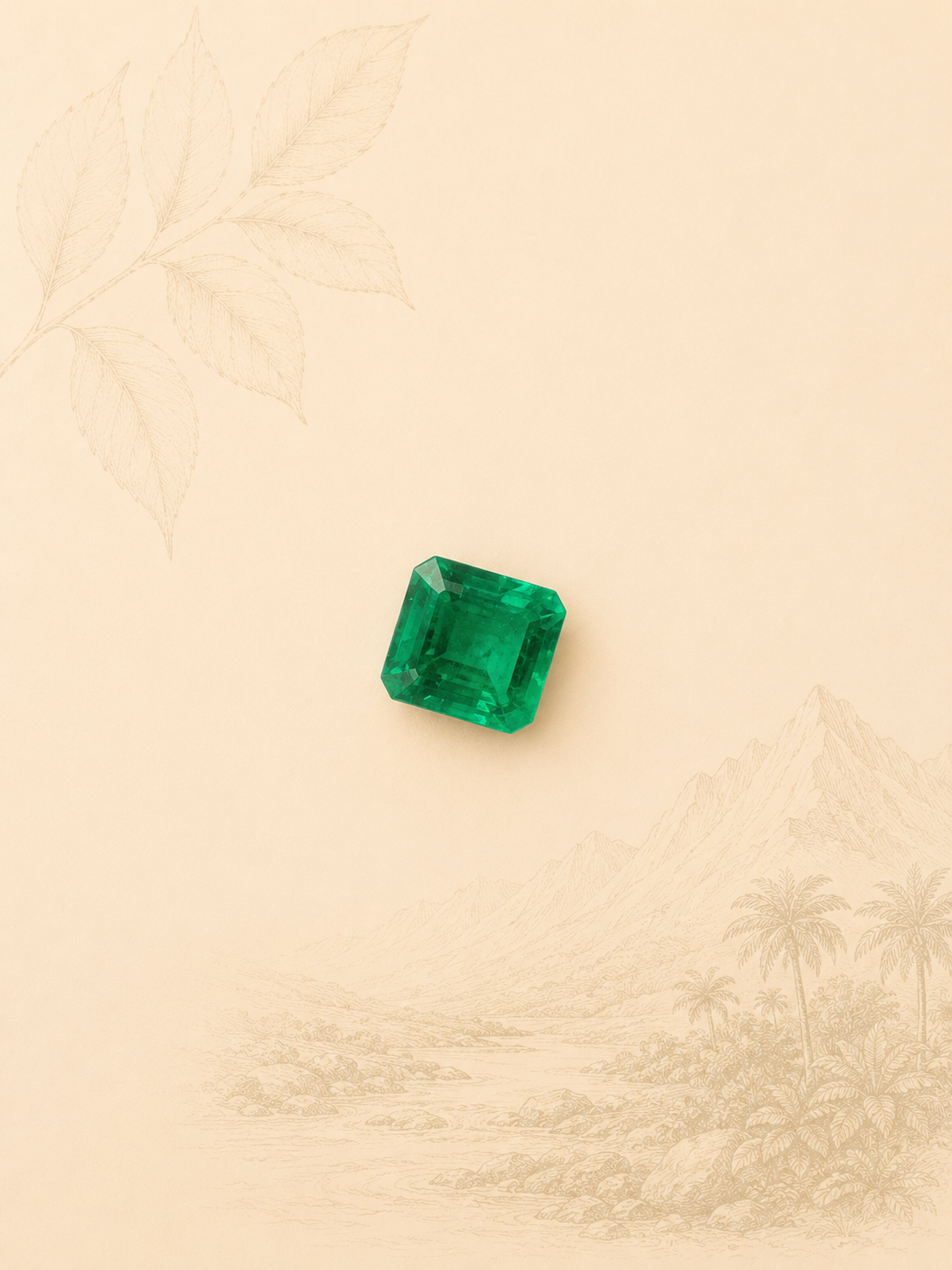 Esmeralda Natural colombiana 0.35 ct – Origen Muzo
