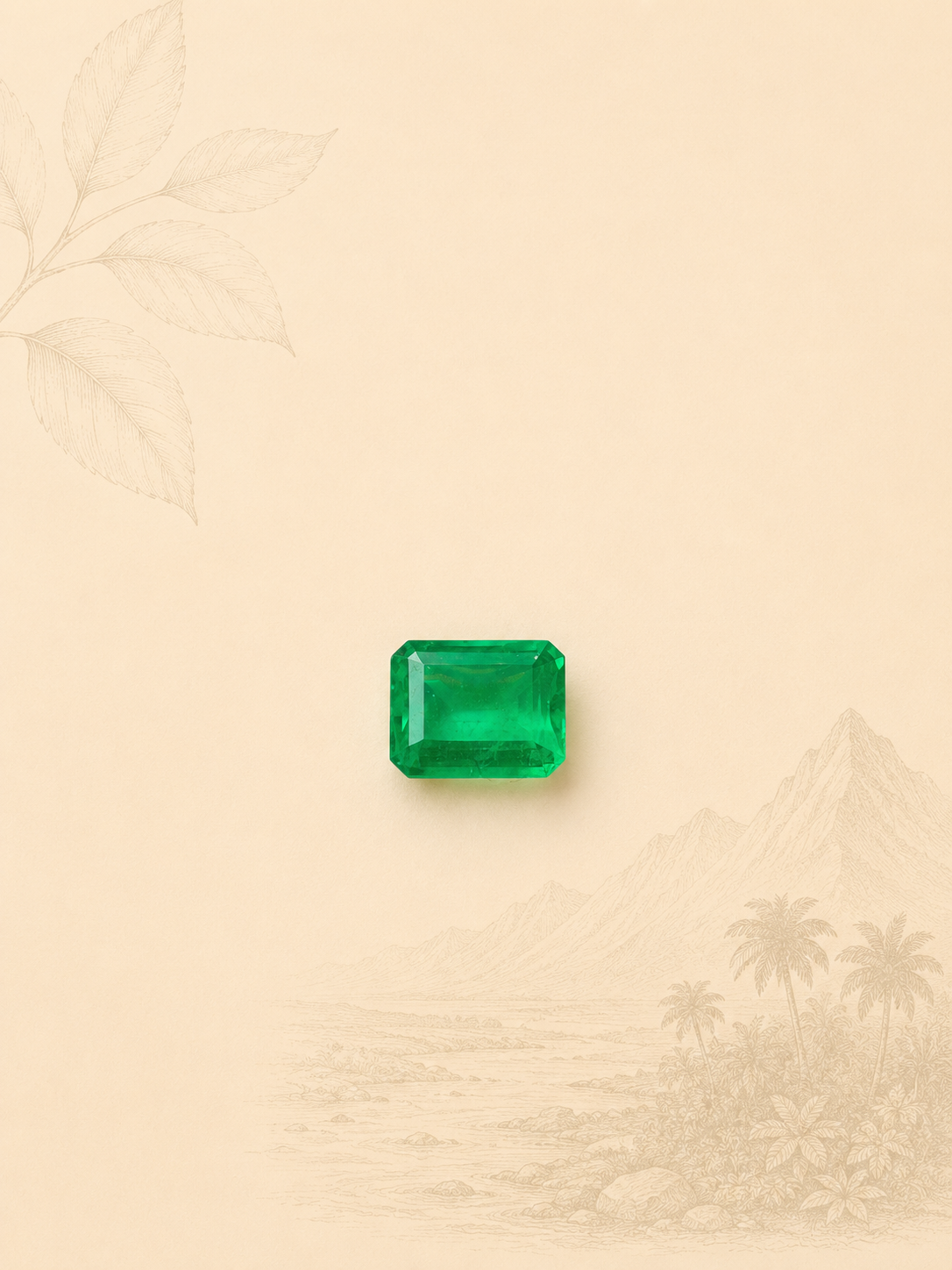 Esmeralda Natural colombiana 0.73 ct – Origen Muzo