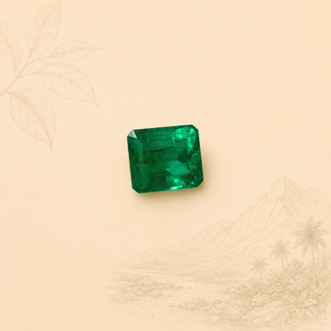 Esmeralda Natural colombiana 0.55 ct – Origen Muzo