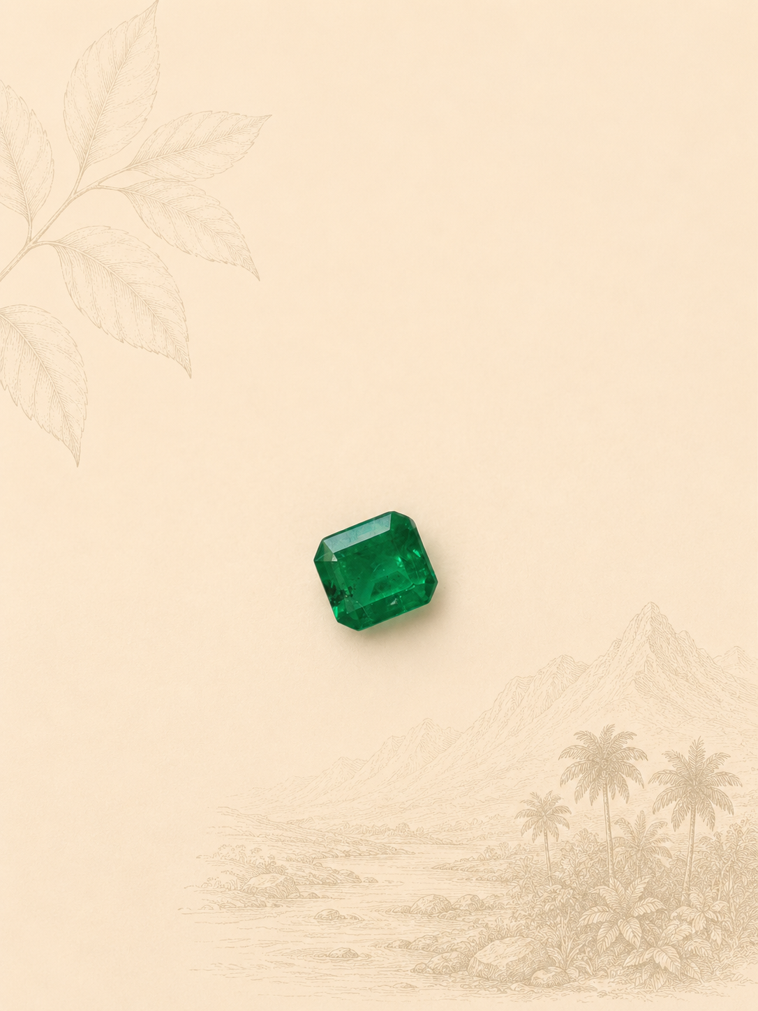 Esmeralda Natural colombiana 0.42 ct – Origen Muzo