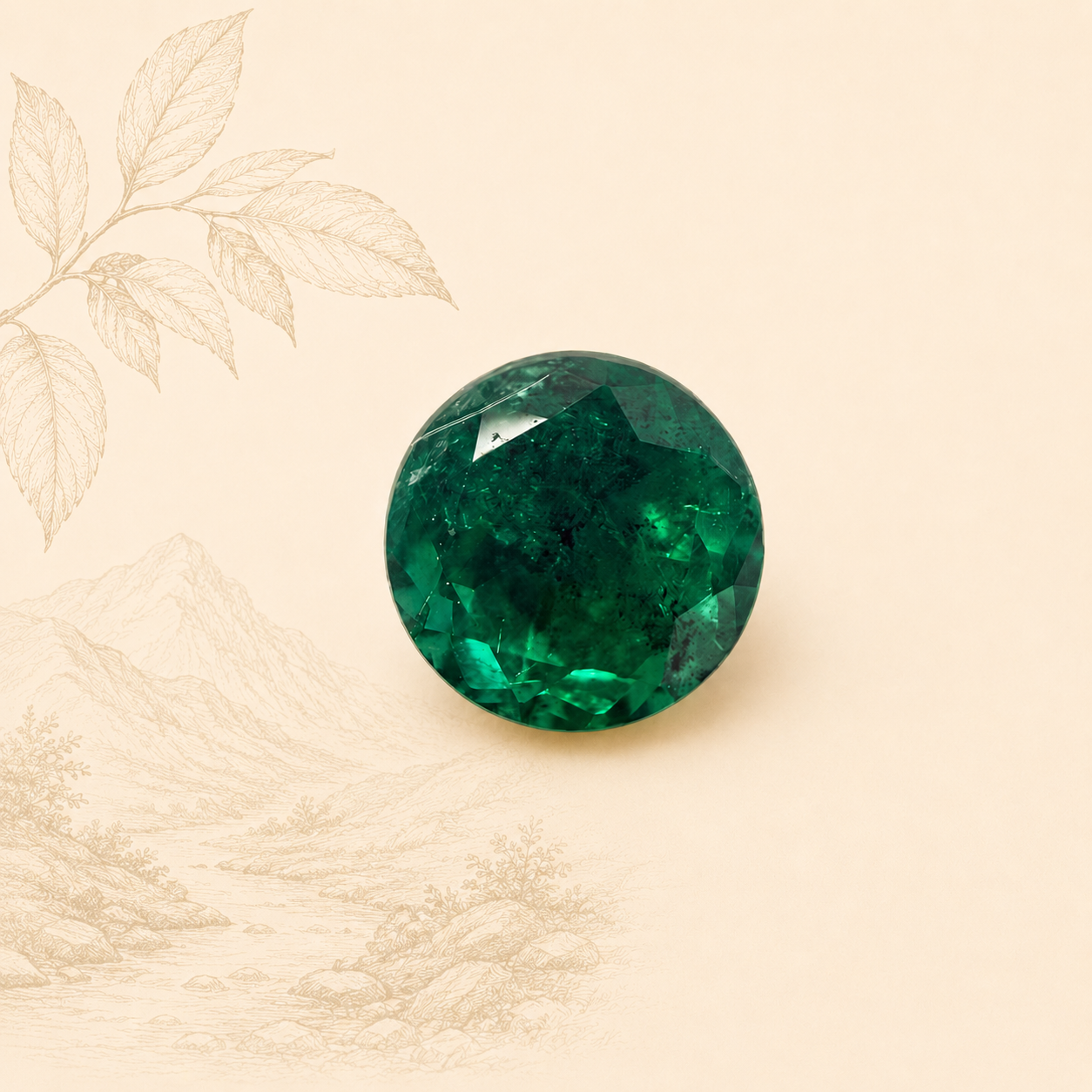 Esmeralda Natural colombiana 0,34 ct – Origen Muzo